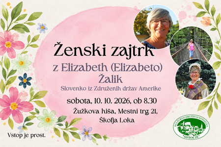 Vabilo na ženski zajtrk z Elizabeto